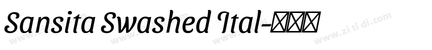 Sansita Swashed Ital字体转换
